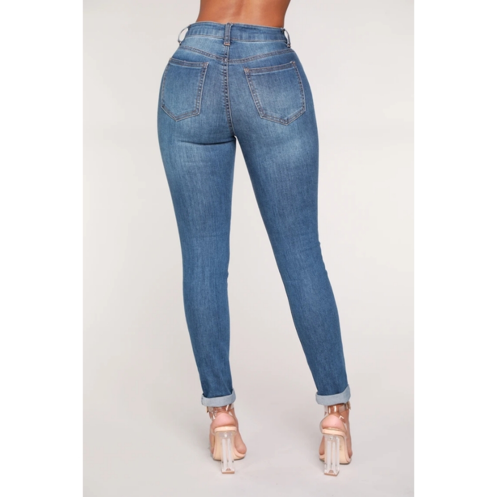 High Rise Ankle Jeans - Picture 2 of 6